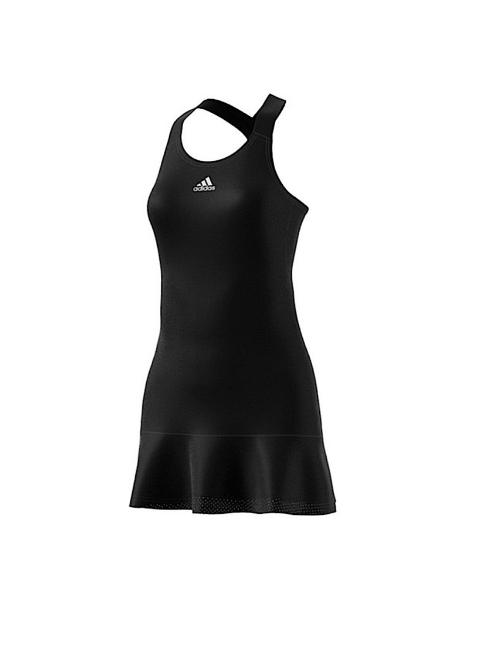 NEW ADIDAS BLACK TENNIS Y-DRESS ATHLETIC WOMENS SIZE S AEROREADY SLIM FIT
